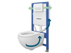 Geberit Duofresh - systém pro odsávání zápachu z WC mísy